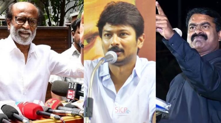ரஜினி சர்ச்சை ட்வீட் – கிண்டல் அடித்த உதயநிதி; கொதித்தெழுந்த சீமான்!