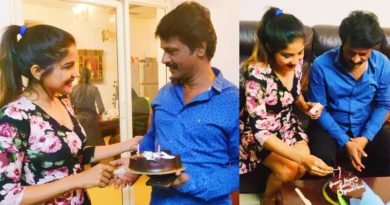 sakshi agarwal birthday surprise to cheran