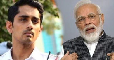 sidharth condemned bjp party activities and tweet to modi