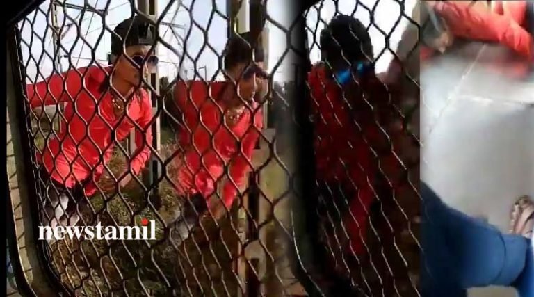 ஓடும் ரயிலில் சாகசம்; உயிரை இழந்த பரிதாபம் –  பதறவைத்த வீடியோ!