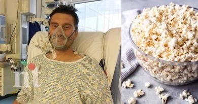 popcorn stuck in gums man done heart surgery