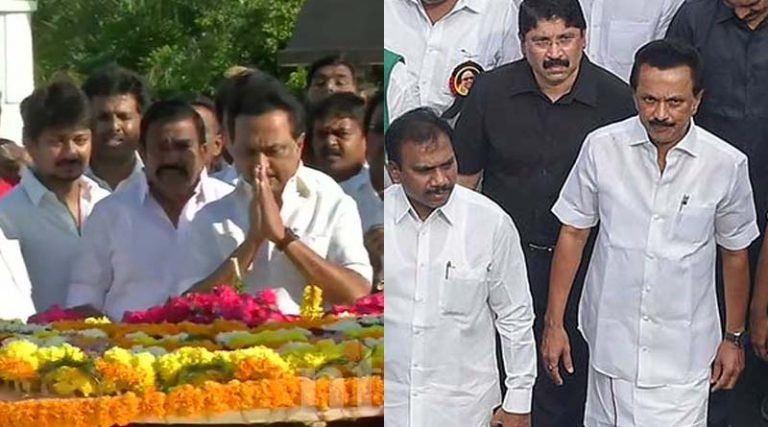 அண்ணா நினைவு தினம் திமுக அமைதிப் பேரணி