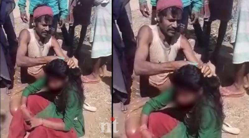 brutality of cutting the girl hair as she talked to the boy