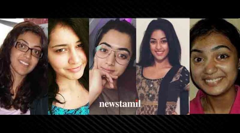 மேக்கப் இல்லாமல் – எந்த நடிகை அழகு?