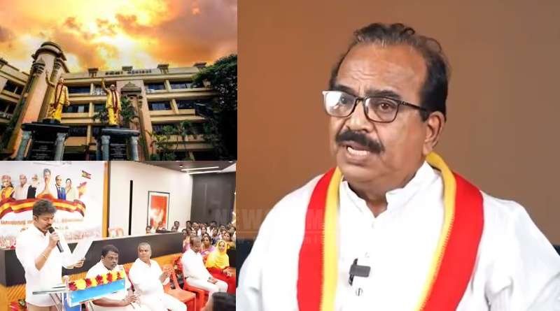 “Arivalayam Looks Like a Graveyard!” – Nanjil Sampath Praises TVK, Slams DMK Strongly