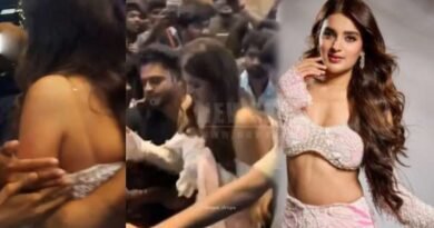 Fans Mob Actress Nidhhi Agerwal _ Chaos at The Raja Saab Movie Event Goes Viral