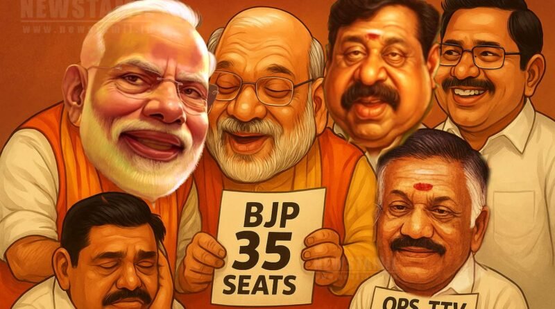BJP’s 55-Seat Mega Deal: Will EPS Accept? Amit Shah’s Big Strategy Shakes Tamil Nadu Politics