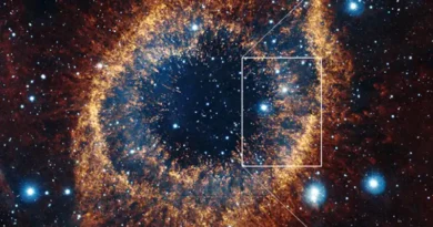 NASA Helix Nebula image - dying star gas shells