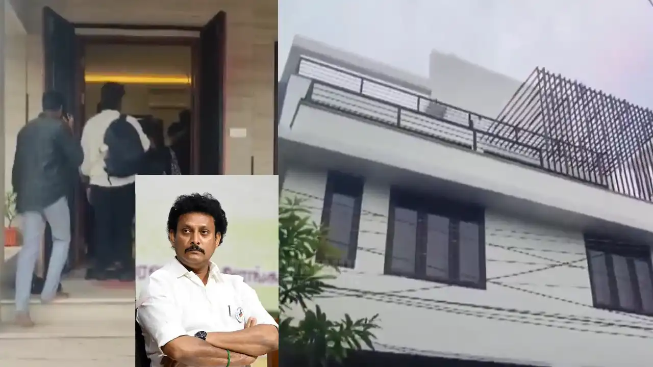 anbil mahesh house crime branch raid private school fraud case