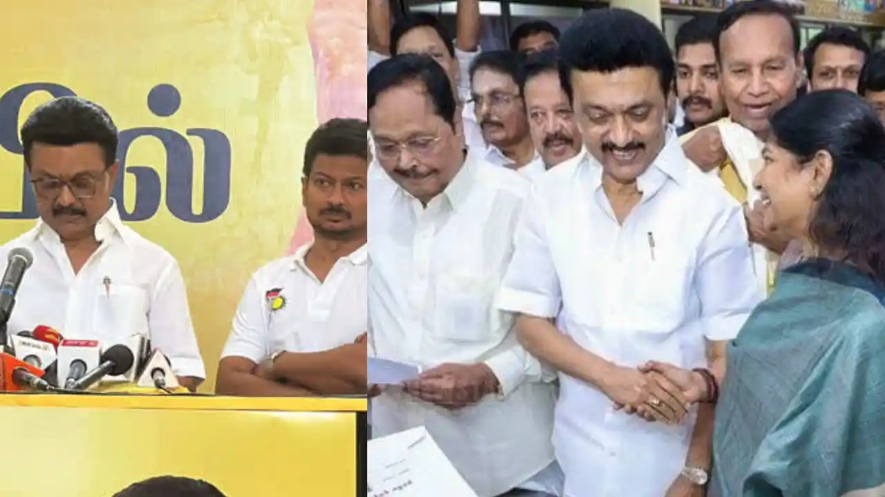 stalin dmk emergency meeting annamalai arivalayam by election