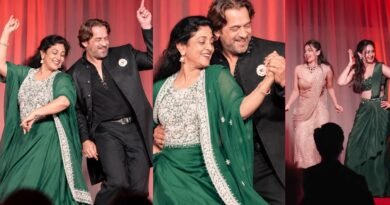 Arjun Sarja Dancing With Wife 😍Daughter Anjana Sangeet | Anchana | Aishwarya | Arjun Niveditha Dance