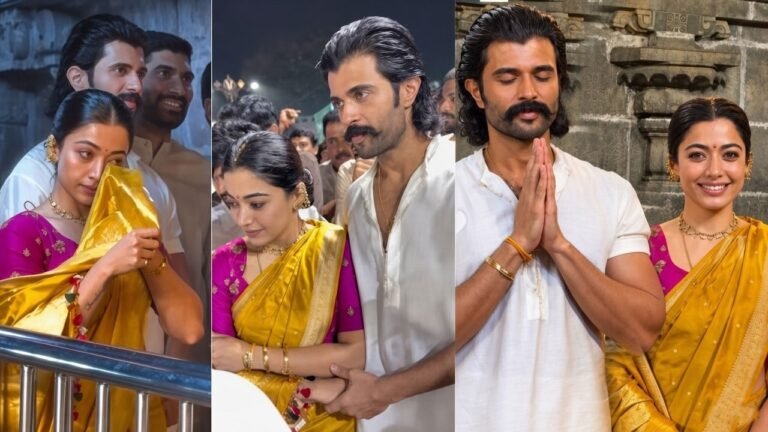 Vijay Deverakonda and Rashmika ஏழுமலையான் கோயிலில் சாமி தரிசனம் | விஜய் & ராஷ்மிகா திருப்பதி