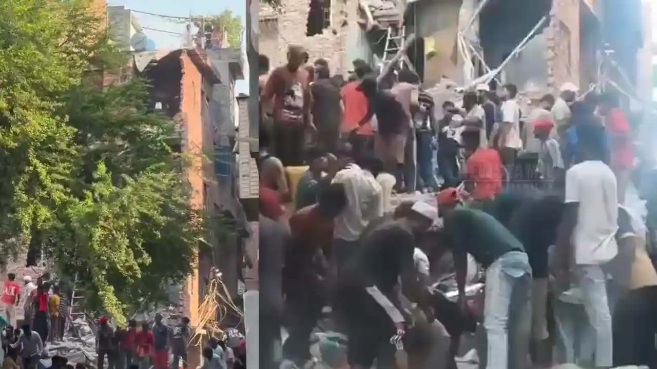 டெல்லி சீமாபுரியில் பயங்கரம்! கட்டிடம் இடிந்து குழந்தை பலி; 7 பேர் காயம்