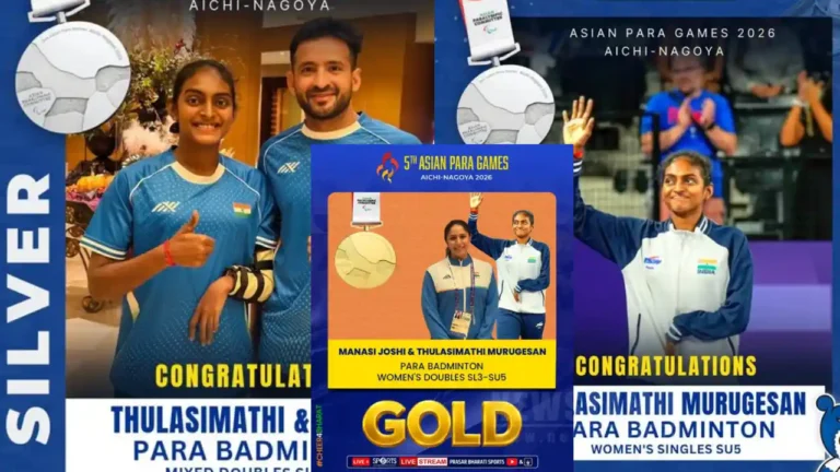 Asian Para Games 2026 – துளசிமதி முருகேசனுக்கு ஒரே நாளில் 2 வெள்ளி! அடுத்து தங்கம்!