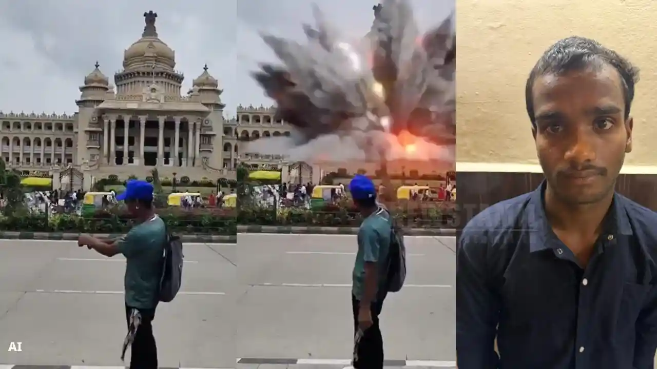 விதான சௌதா வெடிகுண்டு AI வீடியோ: பீகார் நபர் கைது!